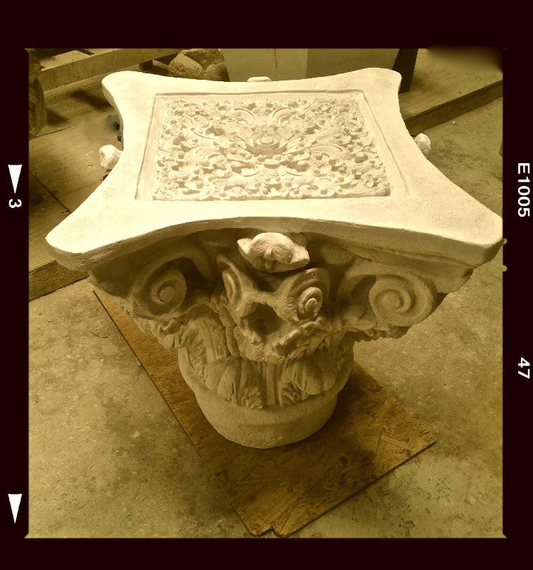 Greek Corinthian with Rose Plaque Inlay