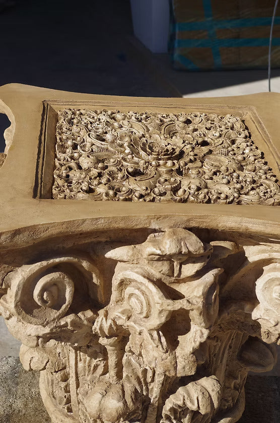 Greek Corinthian with Rose Plaque Inlay
