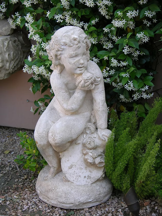 Little Girl on Rock