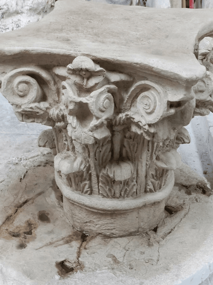 The Greek Corinthian  Stone Table Base