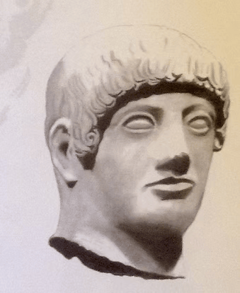 Greek Boy on Iron Stand