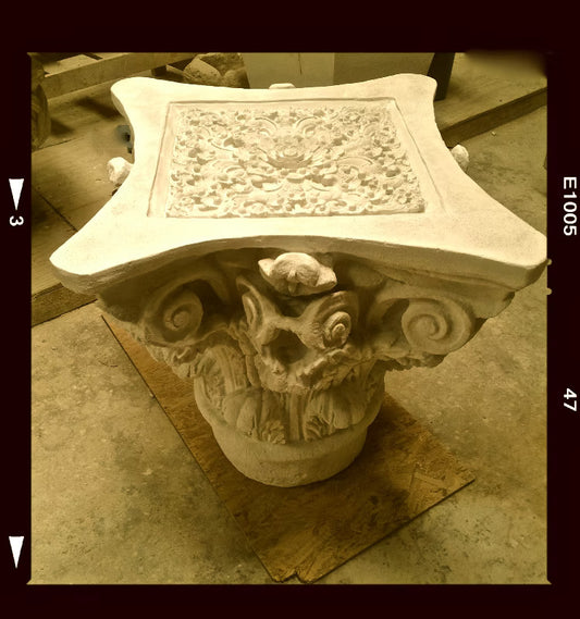 Greek Corinthian with Rose Plaque Inlay