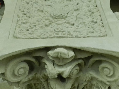 Greek Corinthian with Rose Plaque Inlay