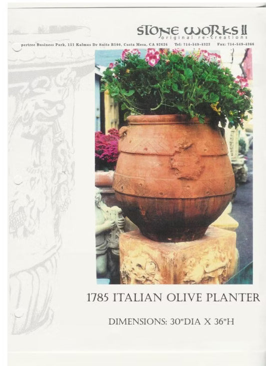 1785 Italian Olive Planter