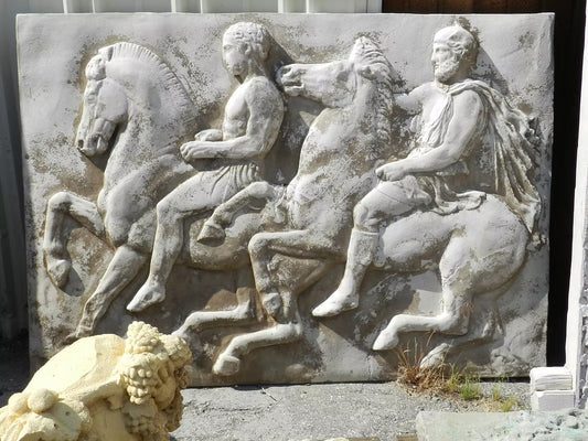 Parthenon Plaque 2 Horses 2 Riders
