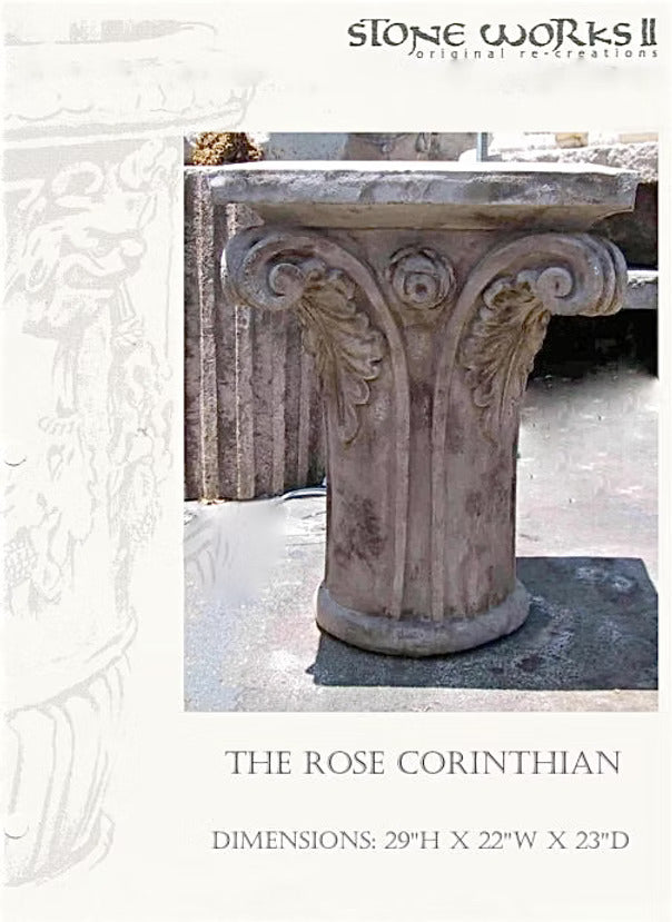 Rose Corinthian Table Base