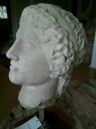 Head of Athene on Iron Stand